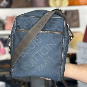 LV Navy & Brown Crossbody